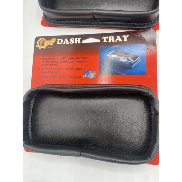 lot of 4 Vintage Granny Brand universal car dash tray for vehicles Black New USA - Picture 2 of 3
